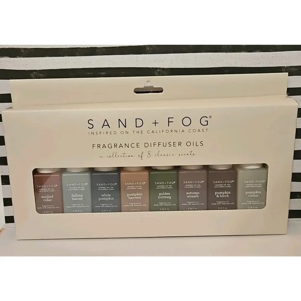 Sand And fog Diffuser Oil Fall 8pk Classic Scents Fragrance Diffuser Oil Set